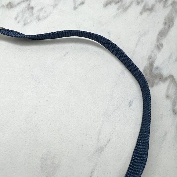 Blue Adjustable Double Clip ID Badge Holder School Work Lanyard Necklace - Picture 3 of 9